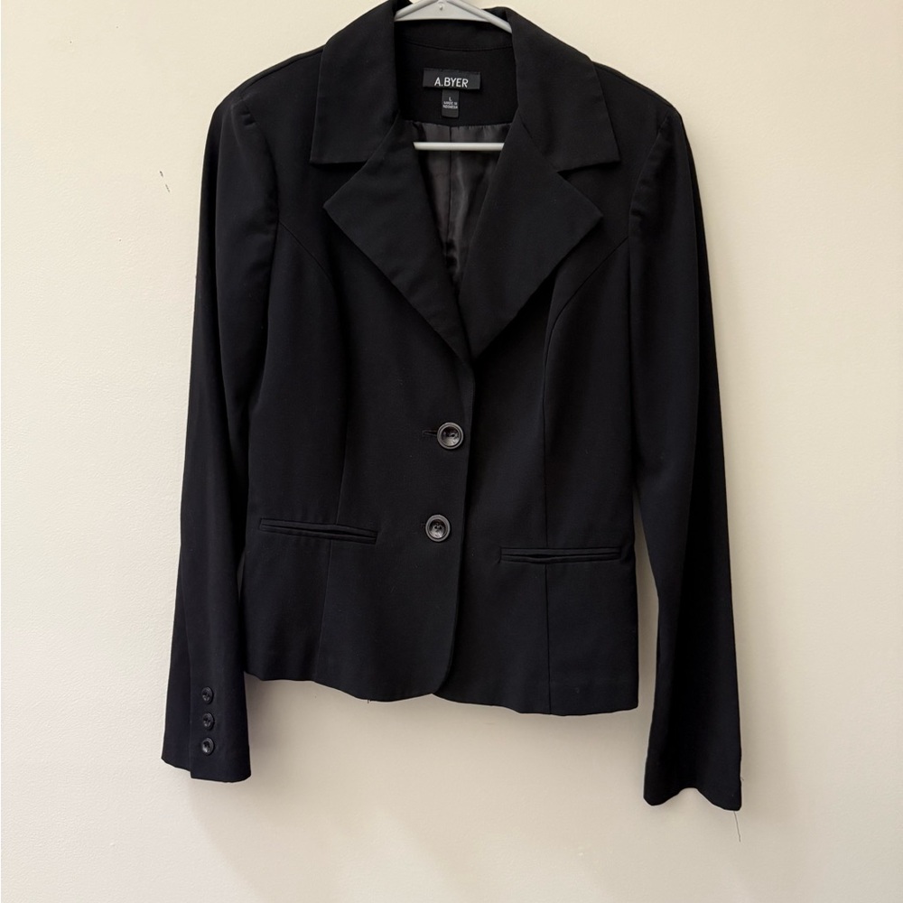 A. Byer Women's Classic Black Suit Jacket